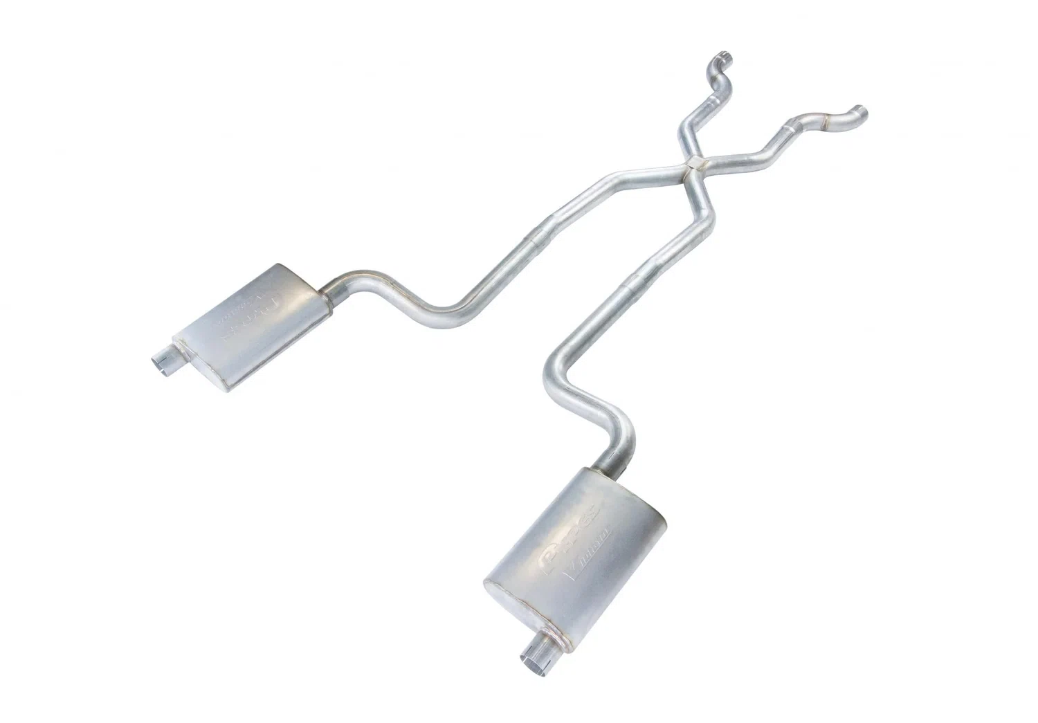 1968-1973 Corvette C3 2.5 Inch Crossmember Back Exhaust Kit With X-Pipe